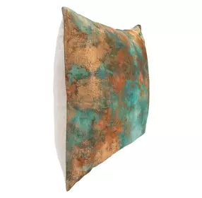 Equilibrium Onara Turquoise Copper Square Accent Pillow Set of 2
