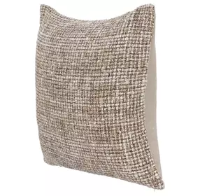 Villa Classics Porter Natural and Ivory Square Accent Pillow Set of 2