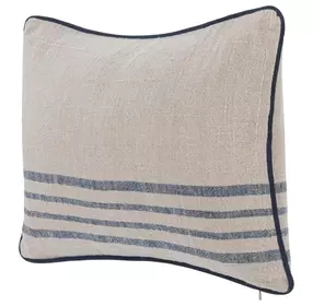 Novel Estate Newport Natural and Navy Rectangular Accent Pillow Set of 2