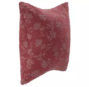Novel Estate Rosecliff Burgundy Red Square Accent Pillow Set of 2