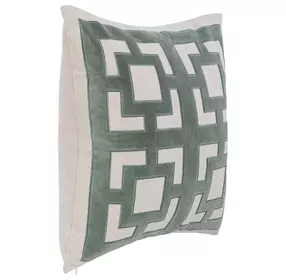 Novel Estate Corbin Jade Green Square Accent Pillow Set of 2