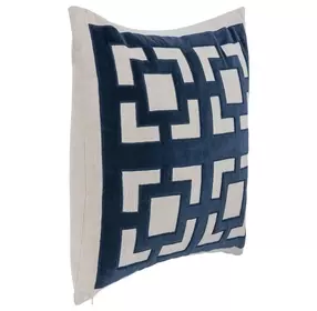 Novel Estate Corbin Navy Blue Square Accent Pillow Set of 2