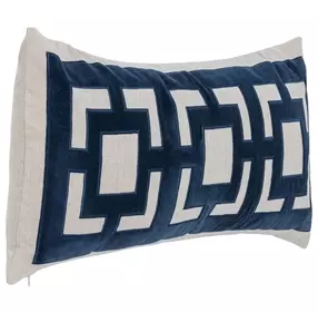 Novel Estate Corbin Navy Blue Rectangular Accent Pillow Set of 2