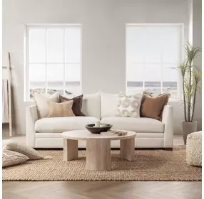 Tranquil Coasts Halston Ivory Square Accent Pillow Set of 2
