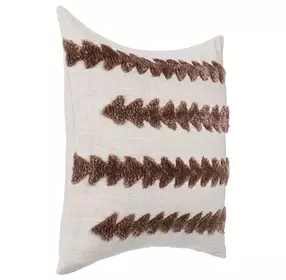 Lineage Essay Frothed Brown Square Accent Pillow Set of 2