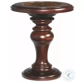 Valencia Dark Brown Round Chairside Table