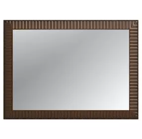 Eave Brown Rectangular Landscape Wall Mirror