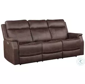 Valencia Walnut Reclining Living Room Set with Power Headrest And Footrest