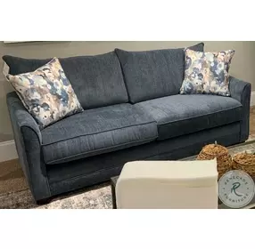 Juniper Shambala Jeans 57" Loveseat with Outbloom Lake Pillows