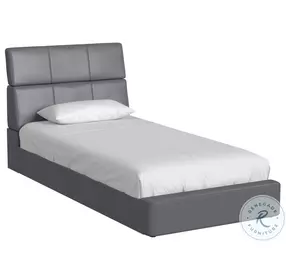 Booker Grey Youth Upholstered Panel Bedroom Set