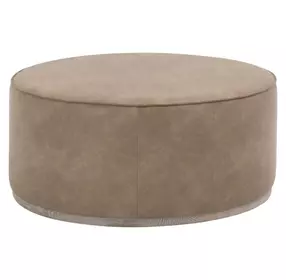 Vale Ivanhoe Toast Upholstered Round Large Ottoman