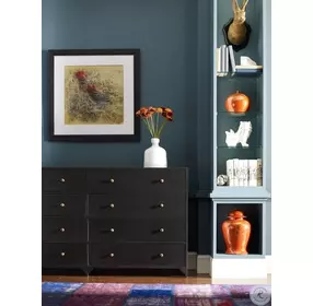 Belmont Black 8 Drawer Metal Dresser