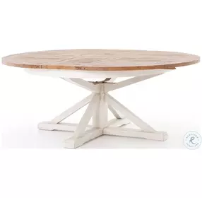 Cintra Limestone White Extendable Dining Table