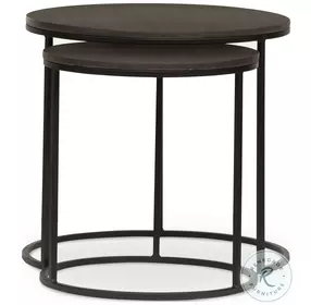 Lavastone Black Outdoor Nesting Tables