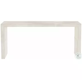 Seward White Hair On Hide Console Table
