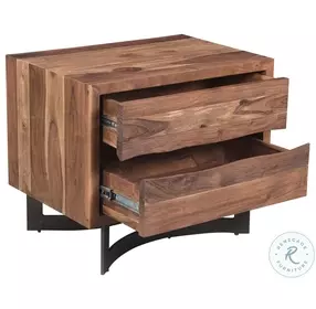 Bent Natural Stain Nightstand