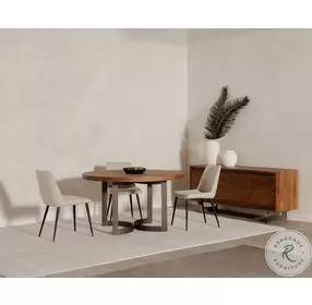 Bent Natural Stain 54" Round Dining Table