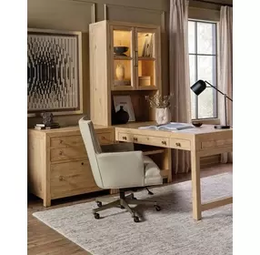 Camellia Beige Swivel Tilt Executive Chair