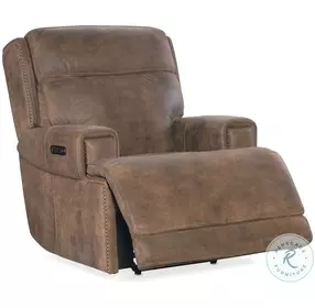 Wheeler Brown Power Recliner With Power Headrest