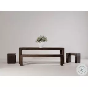 Evander Rustic Brown Stool