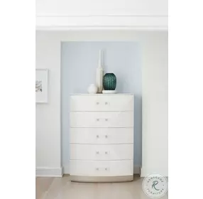 Axiom Linear Grey And White Tall Chest