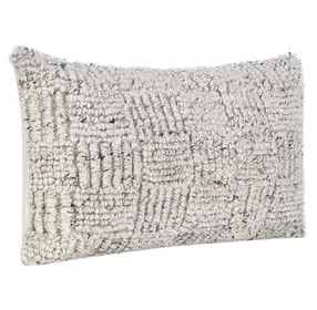 Shades Vico Ivory and Gray Rectangular Accent Pillow Set of 2