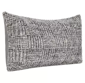 Shades Vico Gray Rectangular Accent Pillow Set of 2