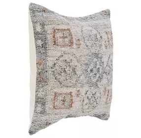 Performance Lukens Gray and Brown Square Accent Pillow Set of 2