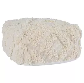 Poufs Luma Cream Square Accent Pouf