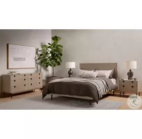 Carly Grey Wash And Antique Bronze 6 Drawer Dresser
