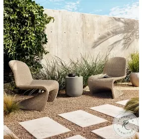 Ivan Grey Concrete Round End Table