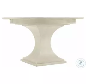 East Hampton Cerused Linen Extendable Round Dining Room Set