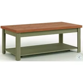 Vineyard Sage Green And Fruitwood Occasional Table Set