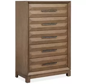Callisto Bourbon Brown 5 Drawer Chest