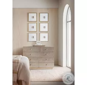 Westwood Polished Limestone And Venetian Dawn Single Dresser