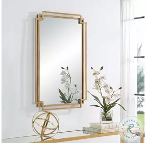 W00567 Brushed Gold With Subtle Silver Highlights Mirror