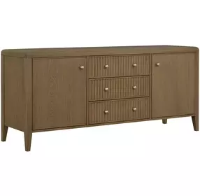 Reed Driftwood 76" TV Stand with USB Charging