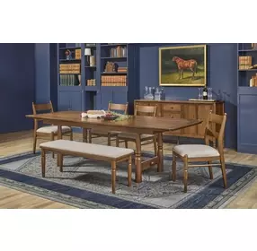 Azalea Walnut 106" Extendable Rectangular Dining Table