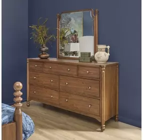 Azalea Walnut 7 Drawer Dresser