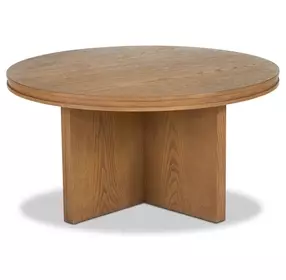 Waterfall Light Oak Round Occasional Table Set