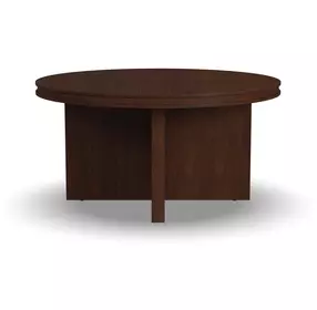 Waterfall Walnut Brown Round Occasional Table Set