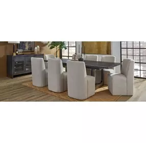 Waterfall Deep Ebony 100" Extendable Rectangular Dining Table