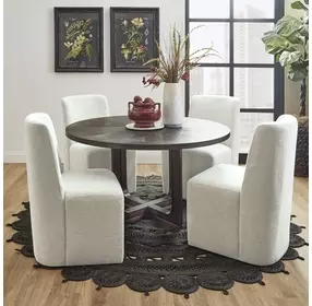 Waterfall Deep Ebony 54" Round Dining Table