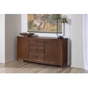 Bellevue Whiskey Brown 2 Door Sideboard with USB Charging