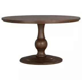Bellevue Whiskey Brown Round Dining Room Set