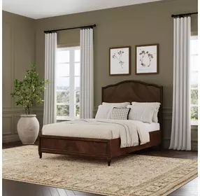 Bellevue Whiskey Brown Queen Platform Bed