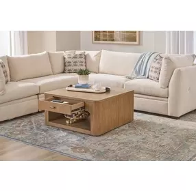 Normandy Warm Driftwood Square Occasional Table Set