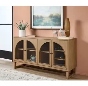 Normandy Warm Driftwood 4 Door Buffet