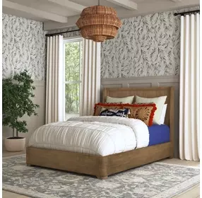 Normandy Warm Driftwood Queen Panel Bed