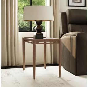 Verona Medium Brown Rectangular End Table